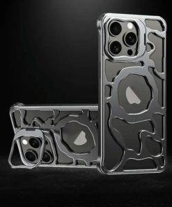 MagSafe Metal Alloy Air Cushion Kickstand Case iPhone 16 Pro Max Cover