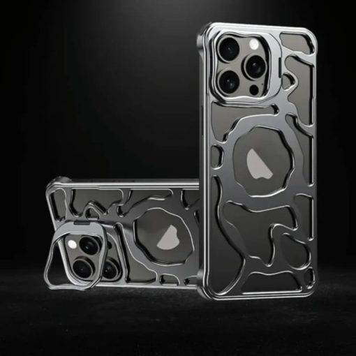 MagSafe Metal Alloy Air Cushion Kickstand Case iPhone 16 Pro Max Cover