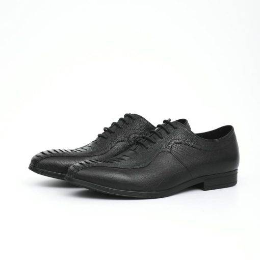 Mens Ostrich Leather Business Shoes - Image 2