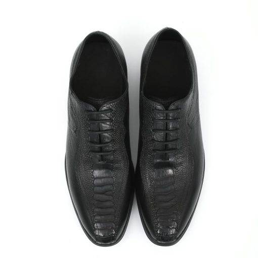 Mens Ostrich Leather Business Shoes - Image 6