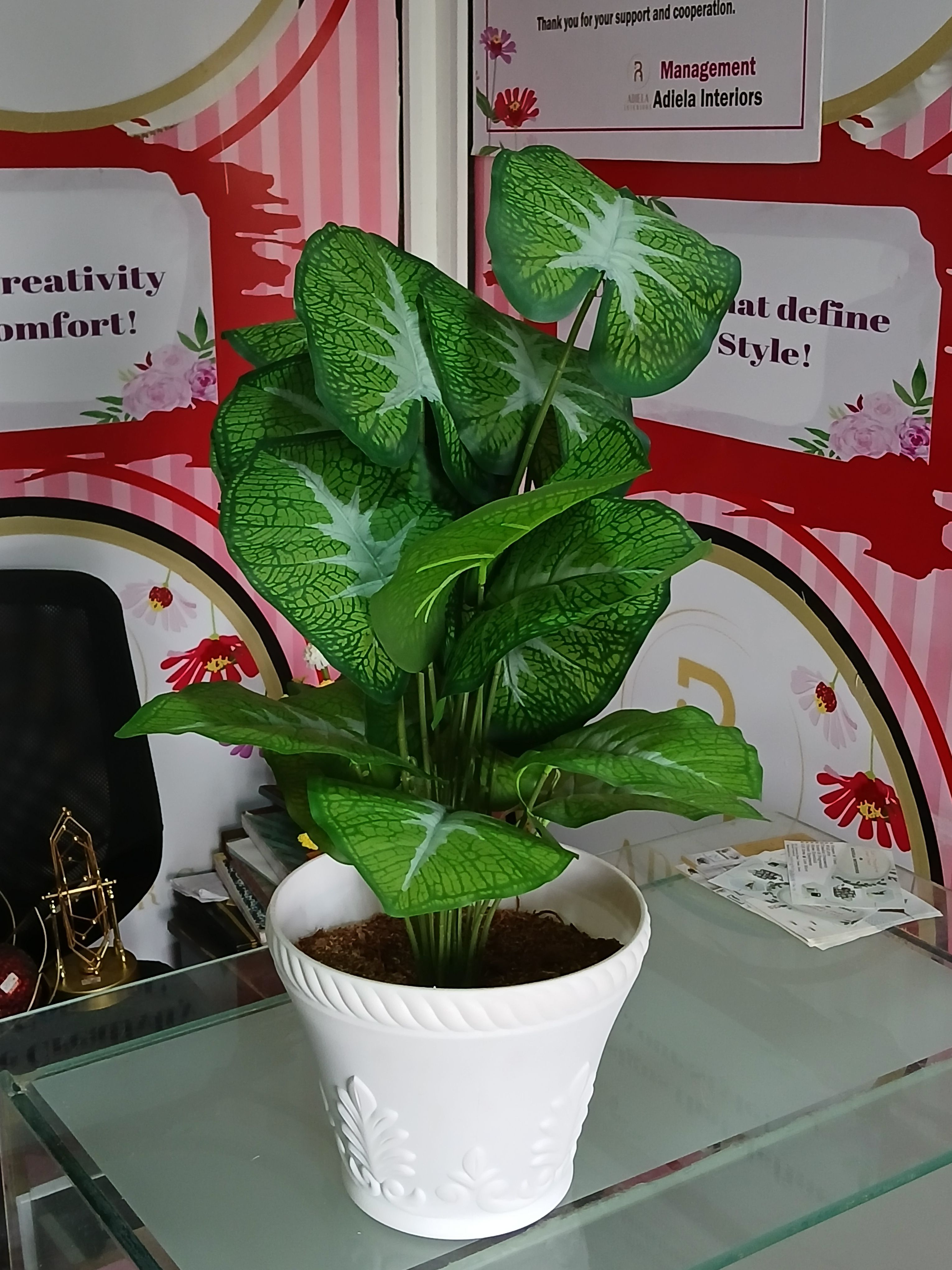 Bunch Tree In Plastic Vase Image