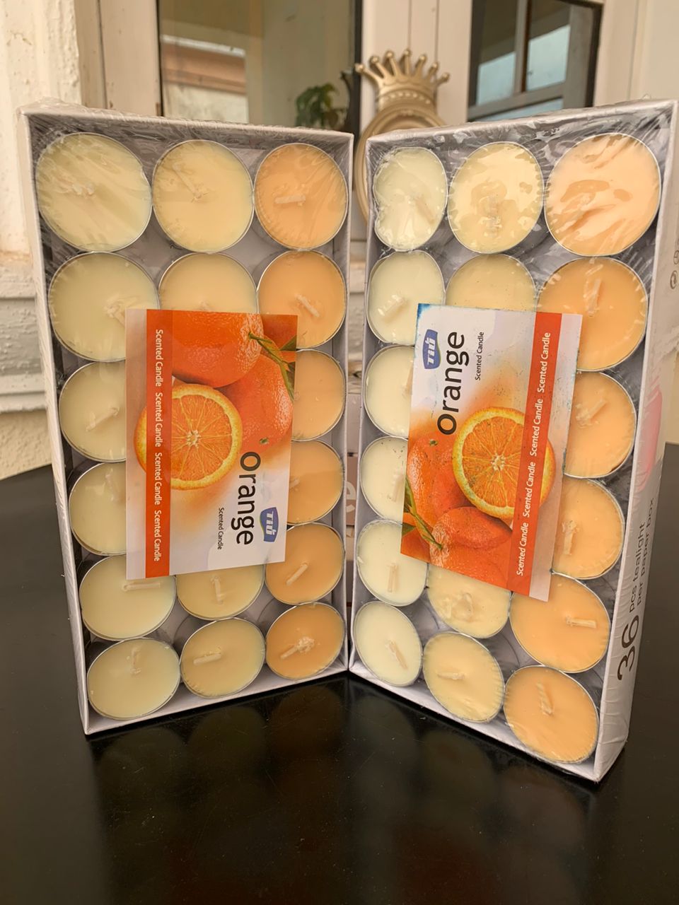 36pcs Tealight Scented Candles_Orange Image