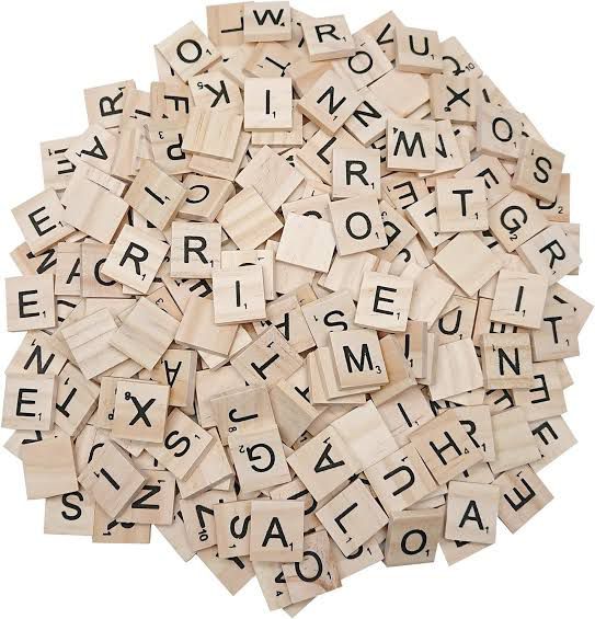 100pcs Wooden Scrabble Tiles Image
