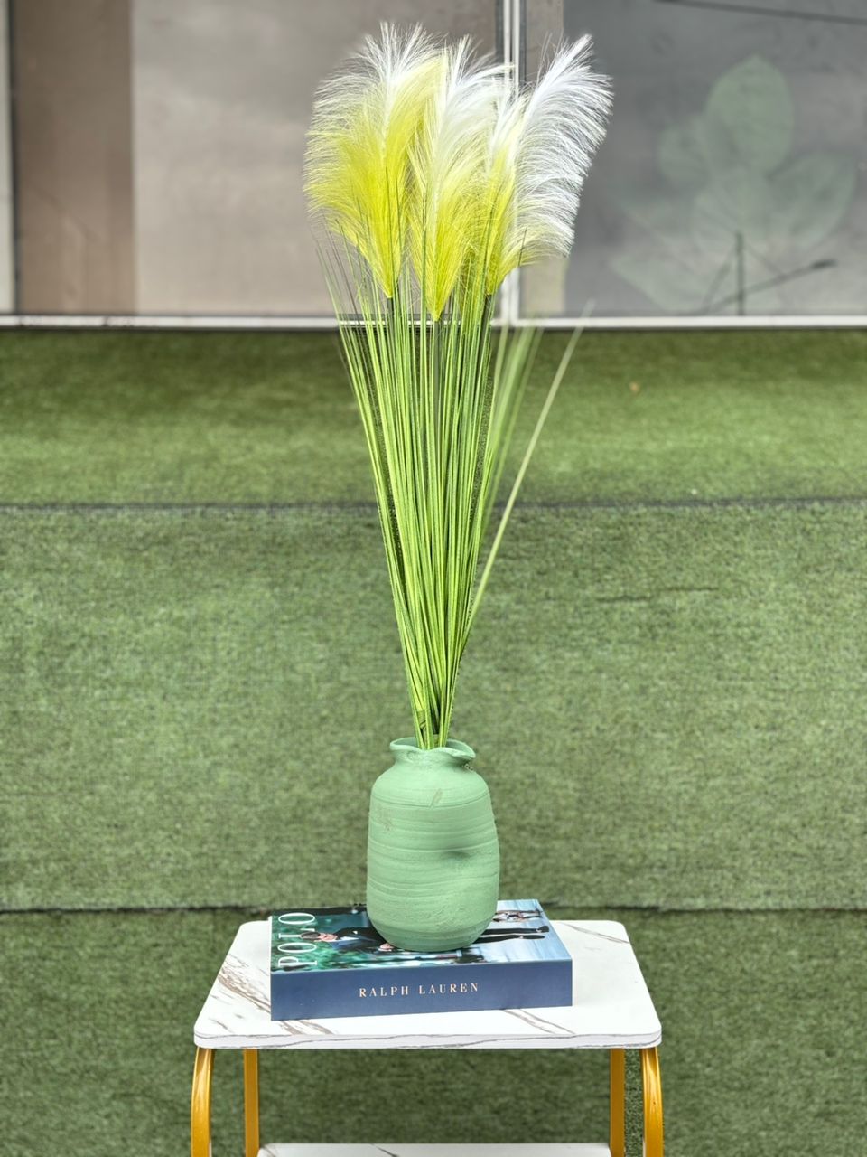 Reed + Pampass in ceramic pot Image