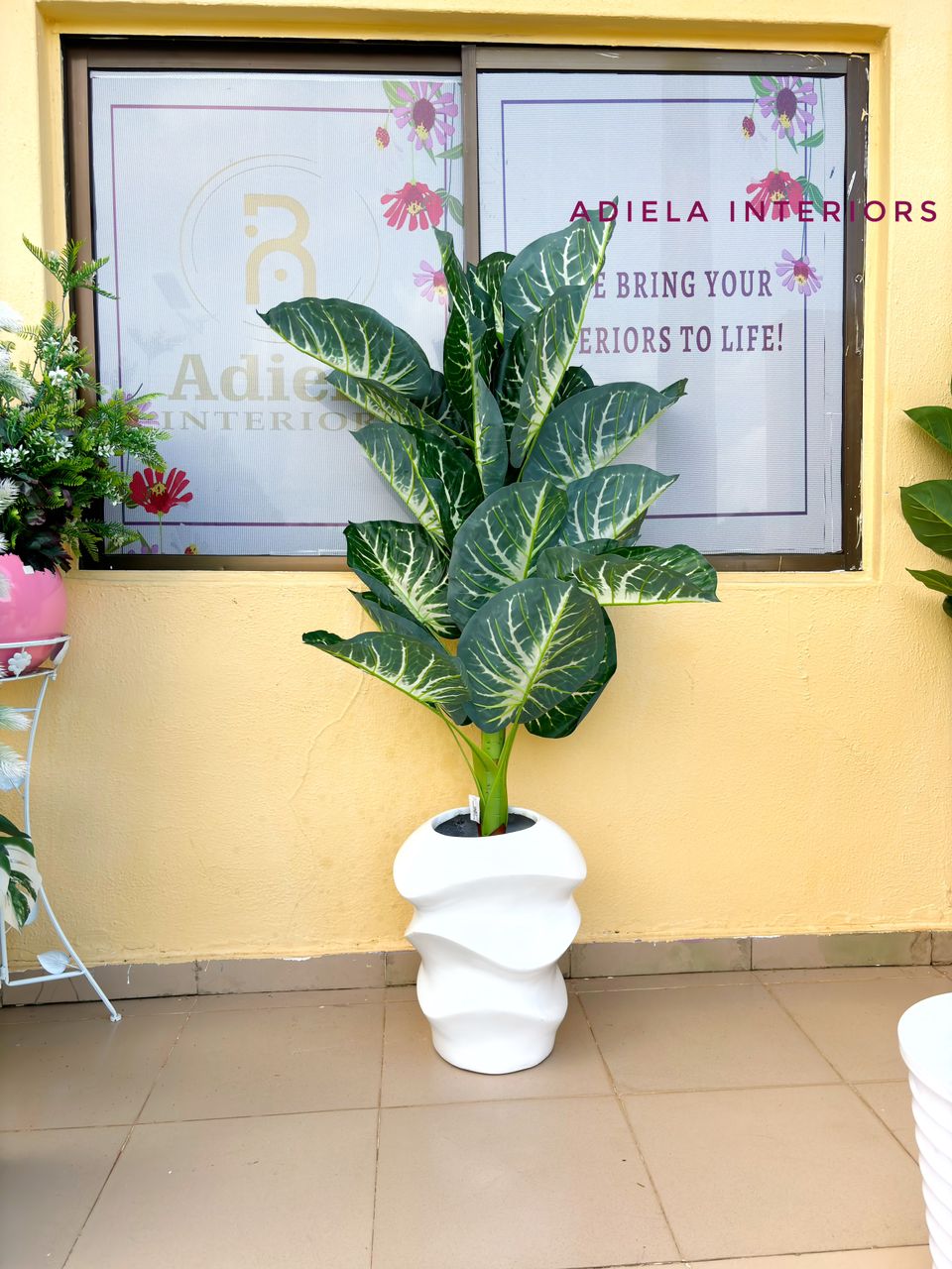 Artificial Tree In Fibre Planter Image
