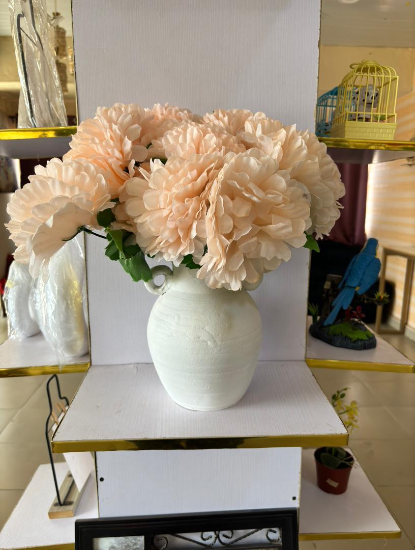 Artificial Flower in ceramic Vase Image