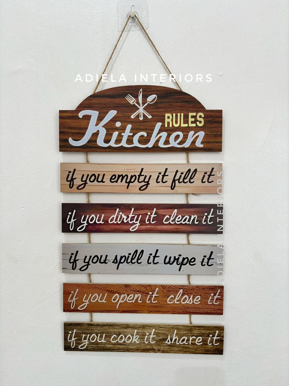 Wall Hanging Wooden Plaque Image