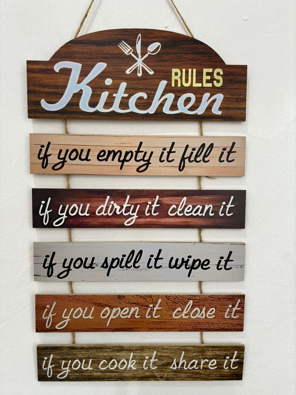Wall Hanging Wooden Plaque Image