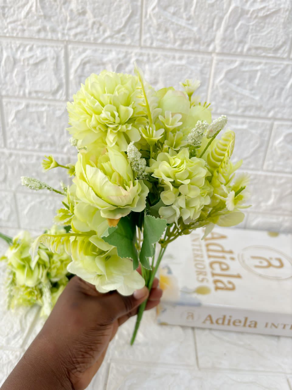 Artificial Peony Bunch Image