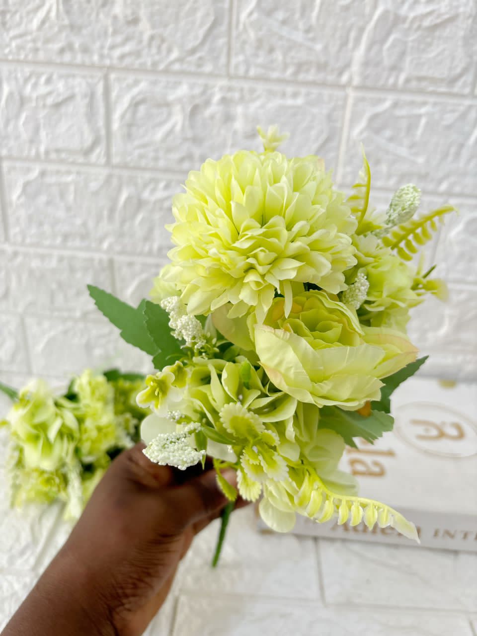 Artificial Peony Bunch Image