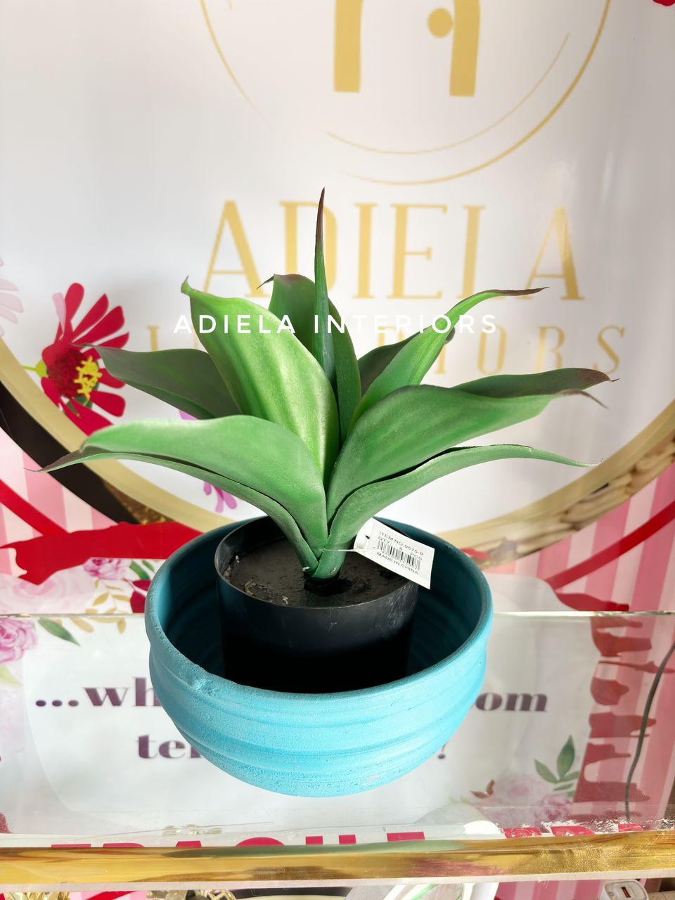 Artificial Avage In Ceramic Pot Image