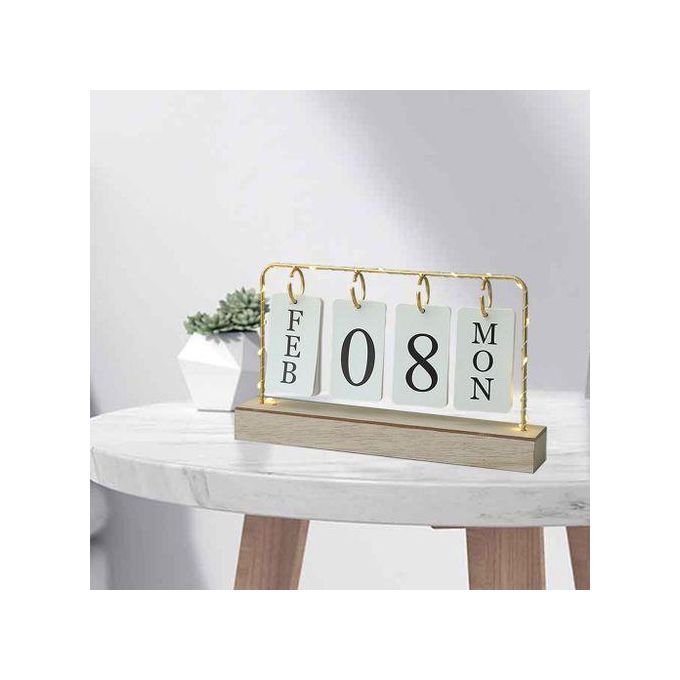 Perpetual Calendar With Fairy Lights Image