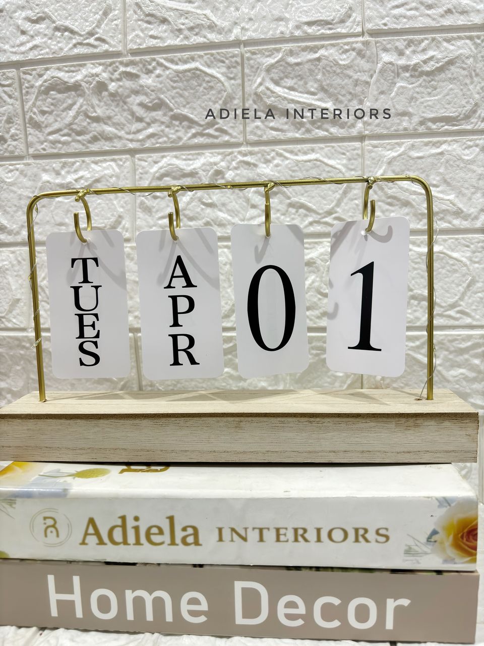 Perpetual Calendar With Fairy Lights Image
