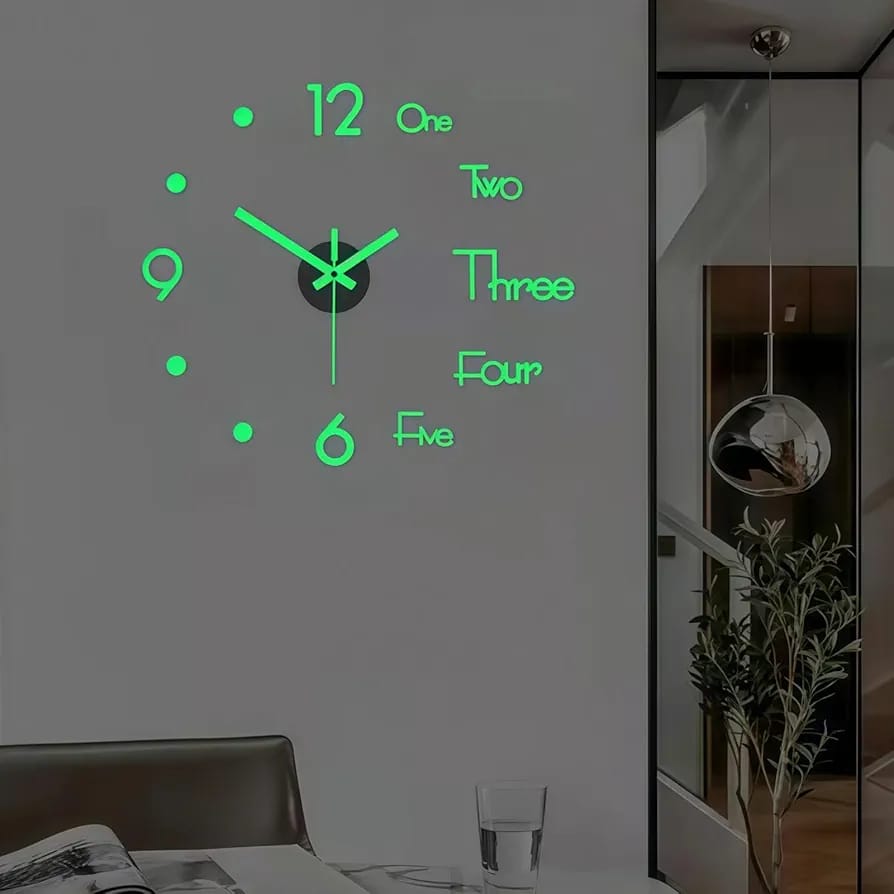 Glow In The Dark DIY Clock Image