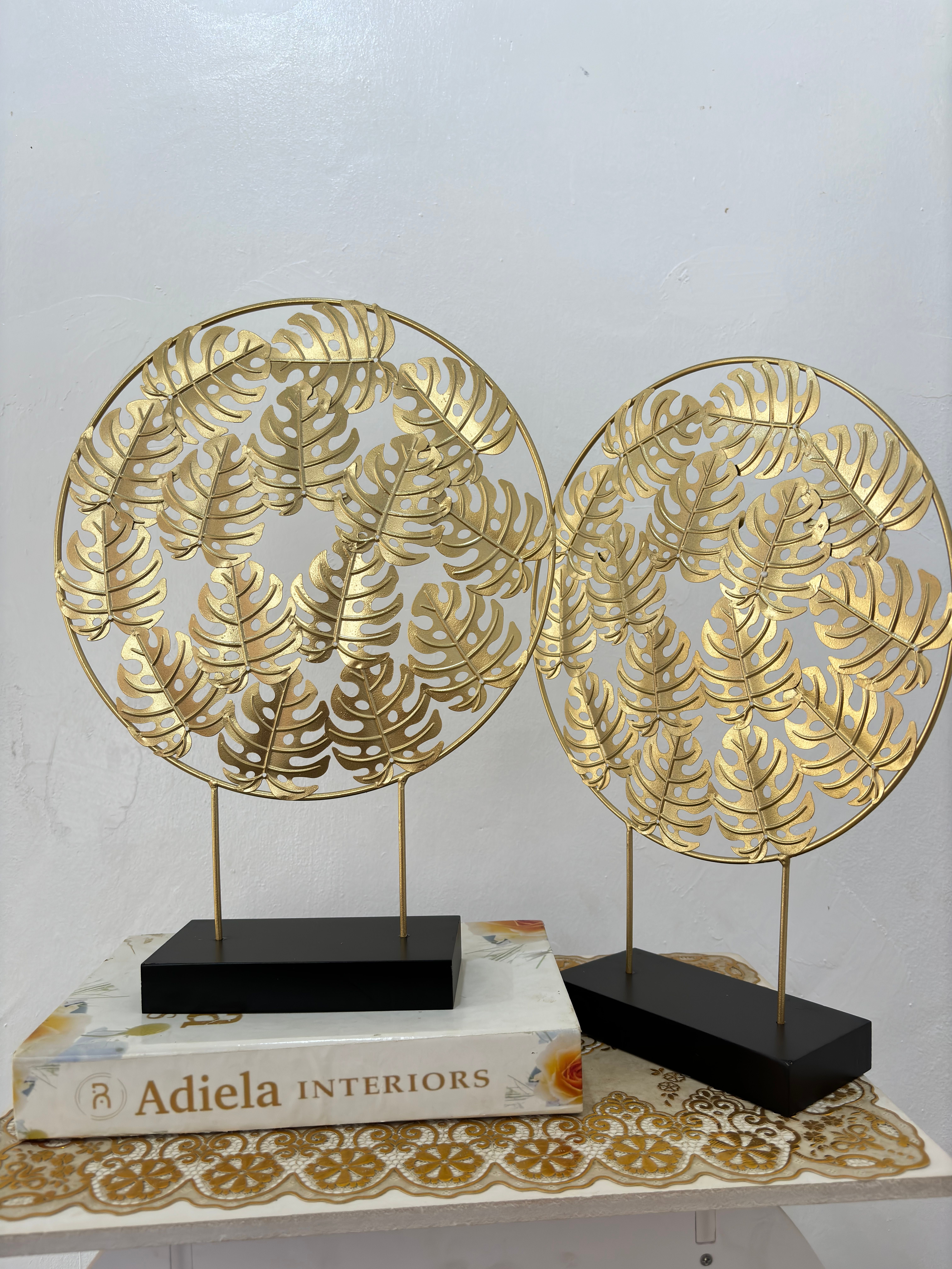 Monstera Leaf Metal Decor Image