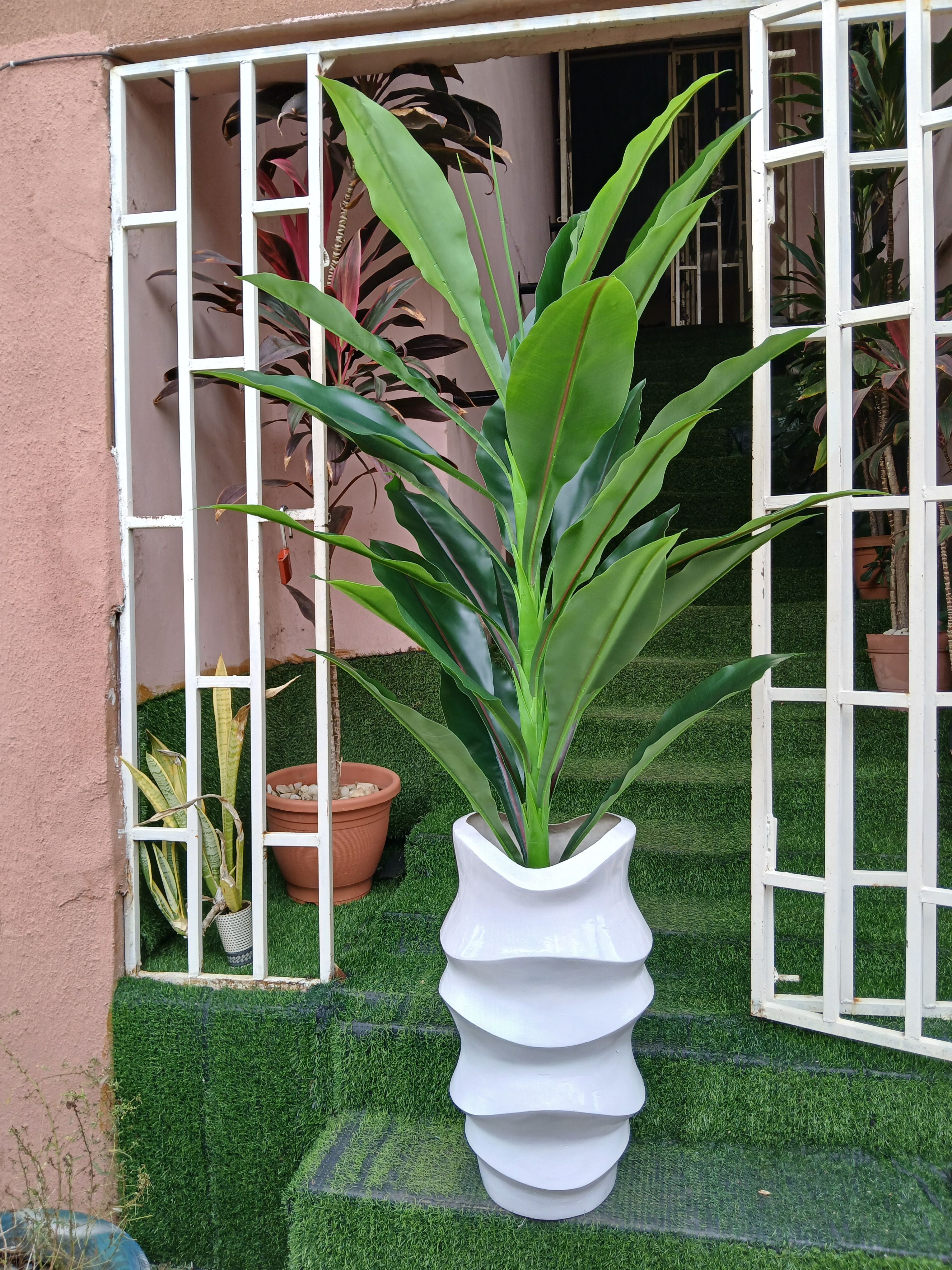 Artificial Tree In Fibre Planter Image