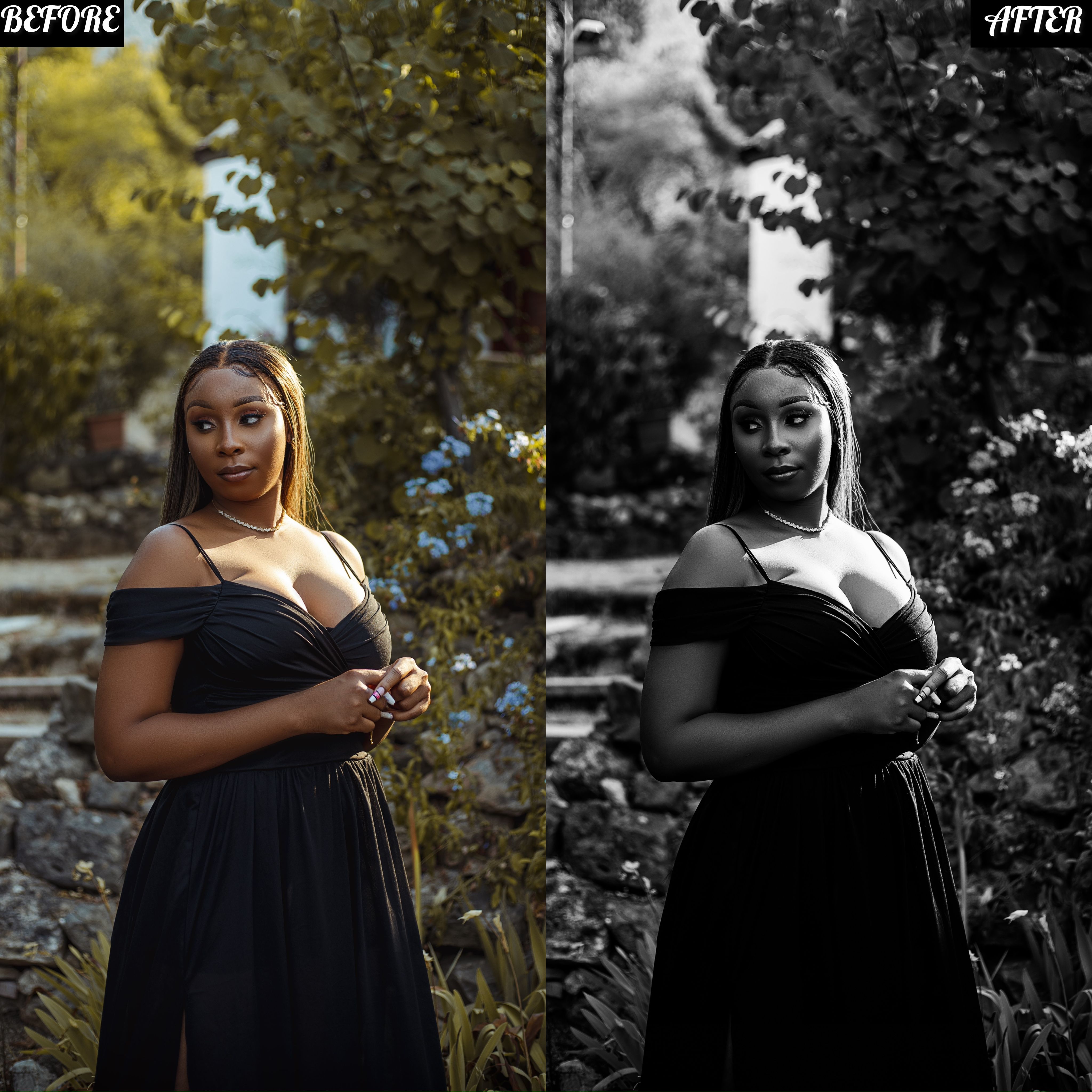 LAYLA NASE BLACK AND WHITE PRESET Image
