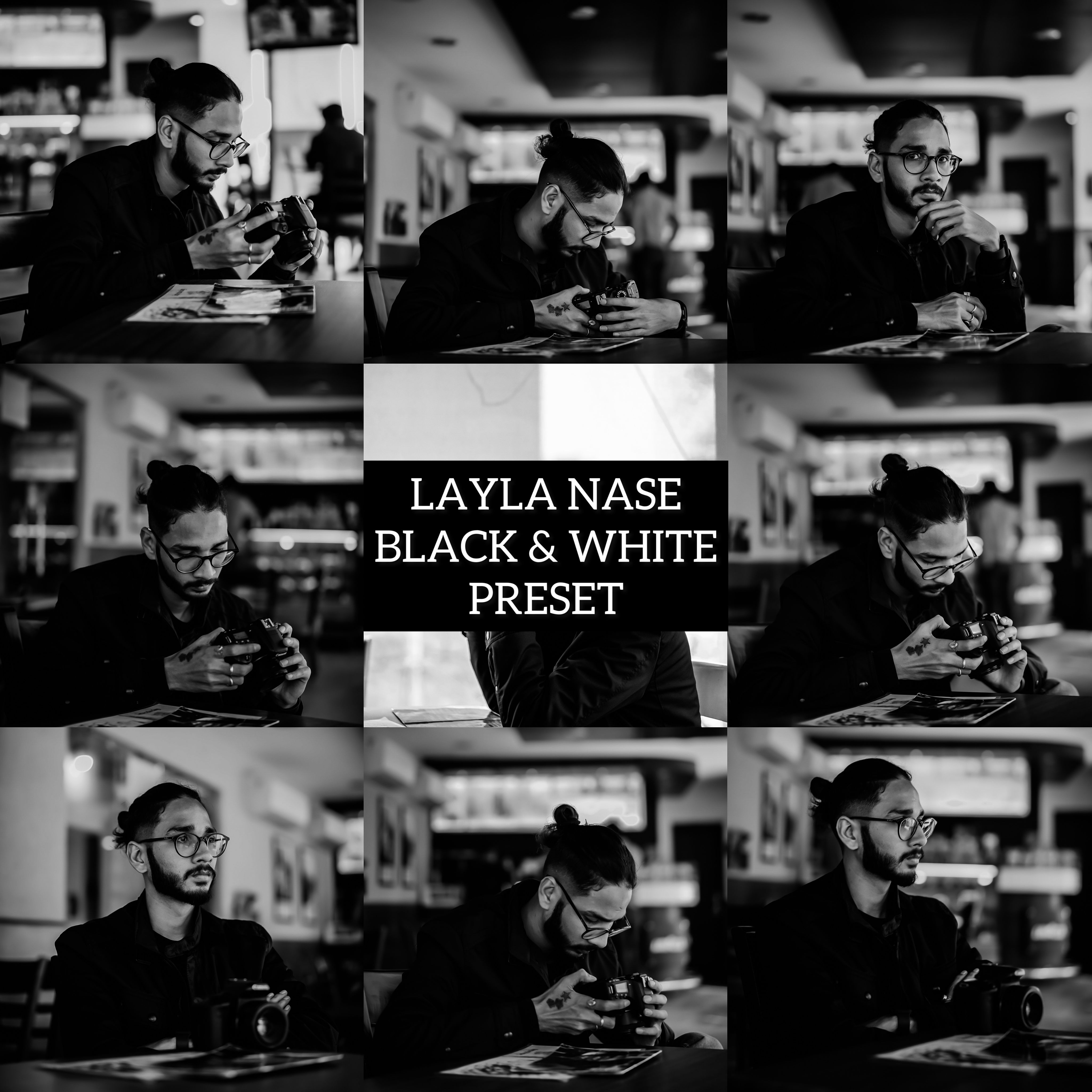 LAYLA NASE BLACK AND WHITE PRESET Image