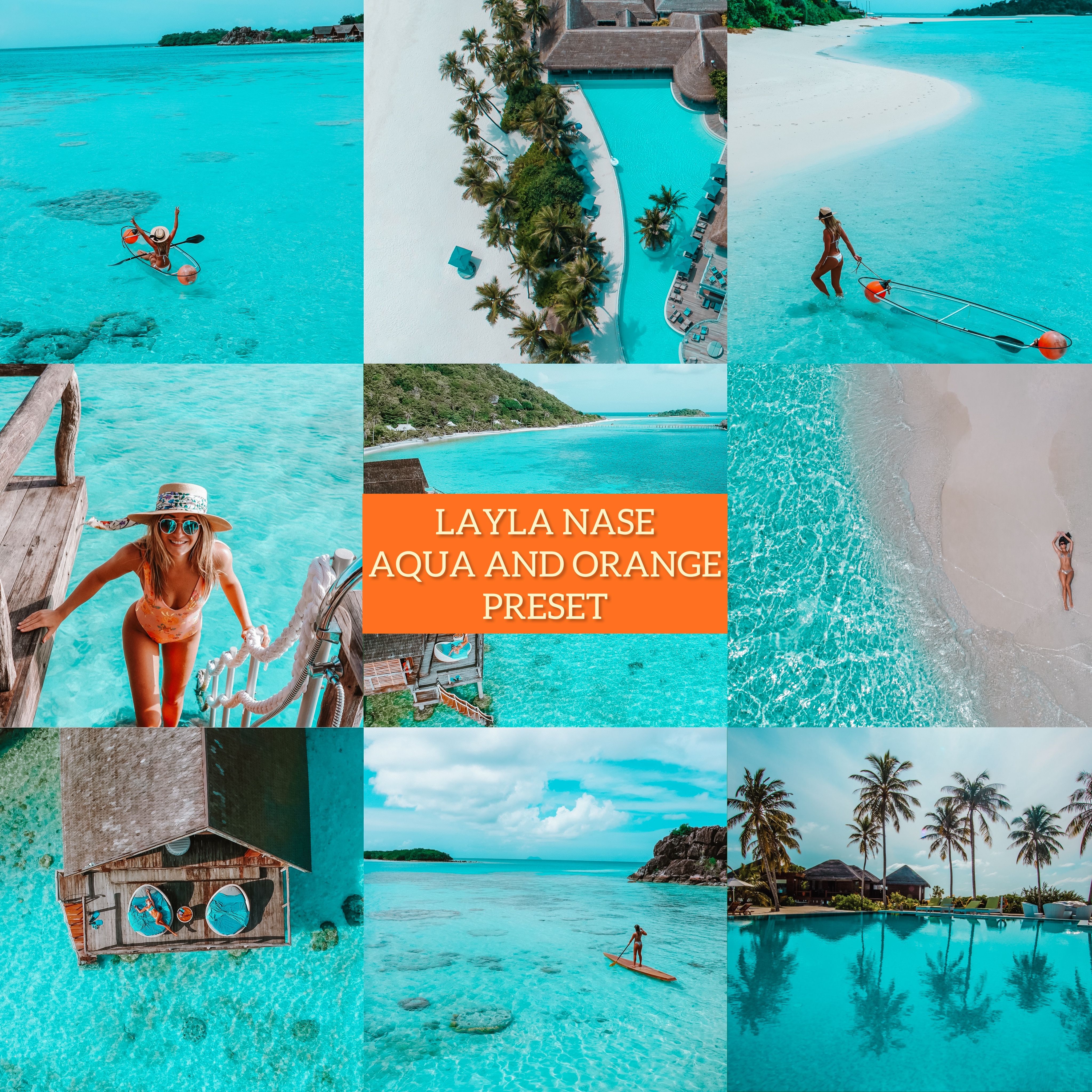 LAYLA NASE AQUA AND ORANGE PRESET Image