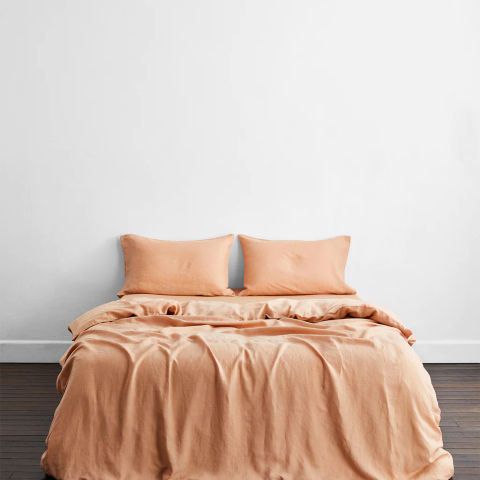 Roxanne X Clay— 6 piece Percale Duvet Cover Set