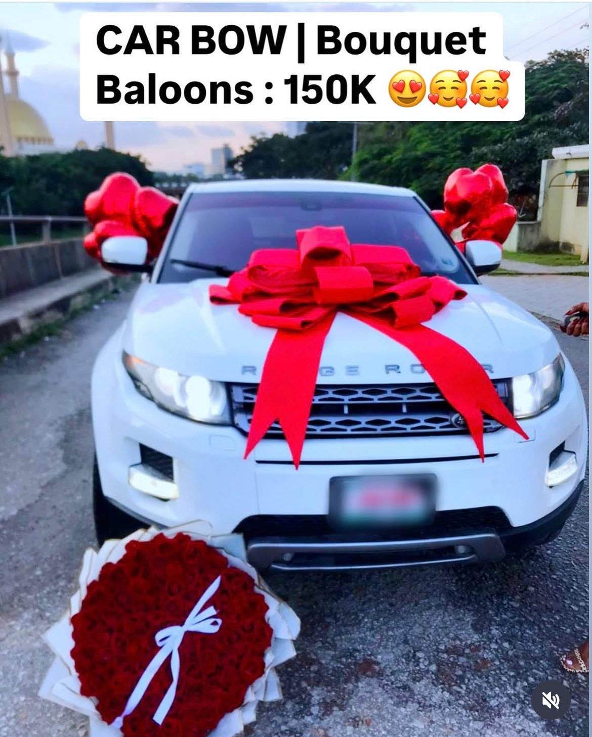 Car bow bouquet and ballon’s Image