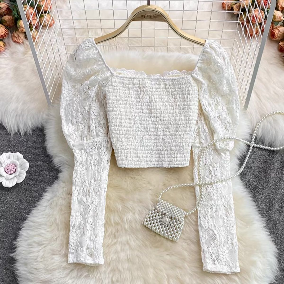 Joyous nights lace top TZZ804 image