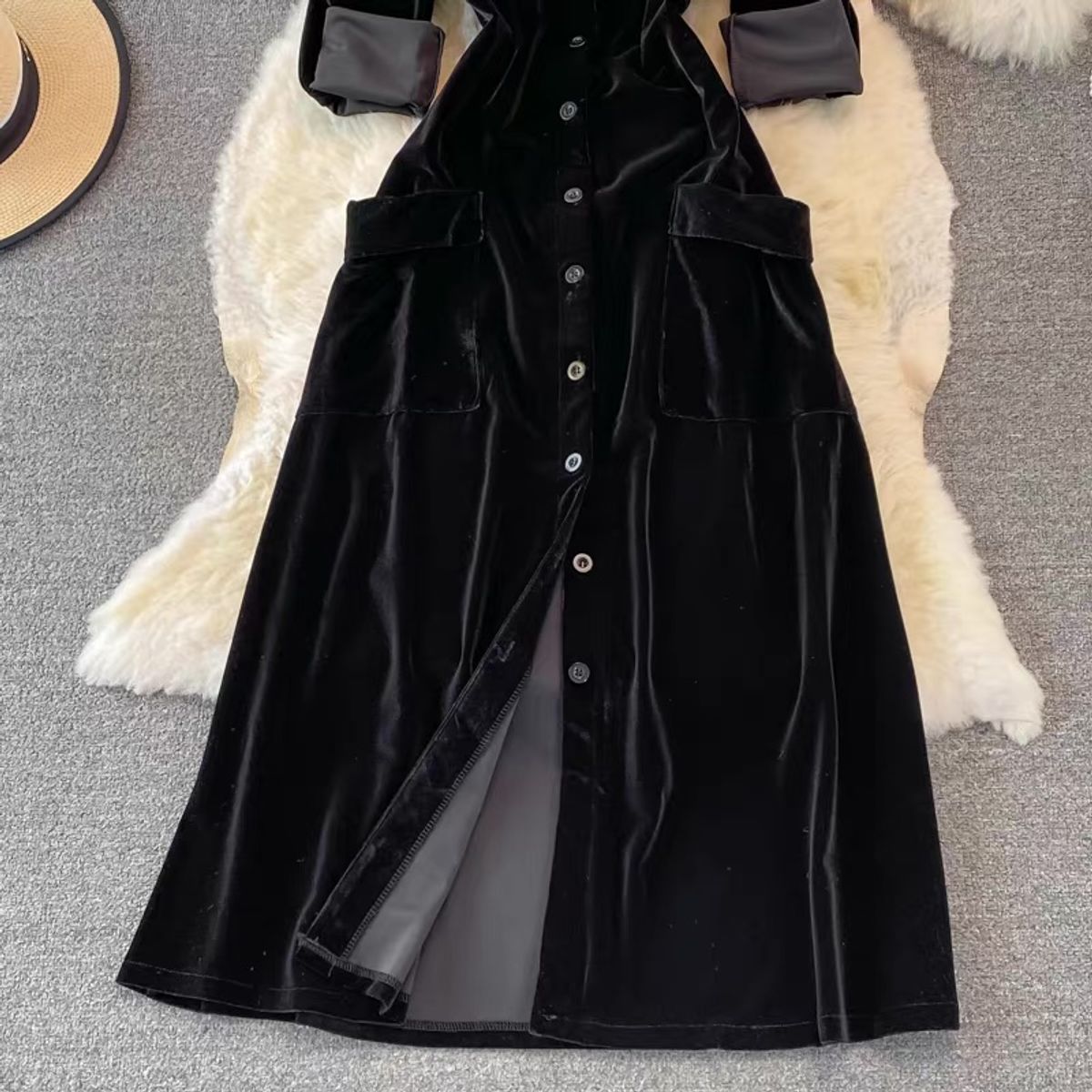 The moment is mine suede dress FD54 image