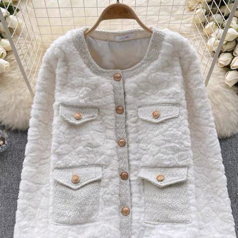 With love fluffy coat COA154
