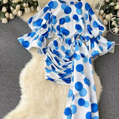 Standing our ruffle dress CBC287