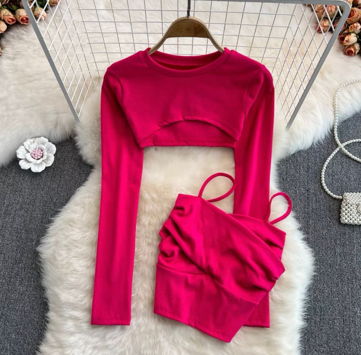 Sweet love top & vest TZZ729 image