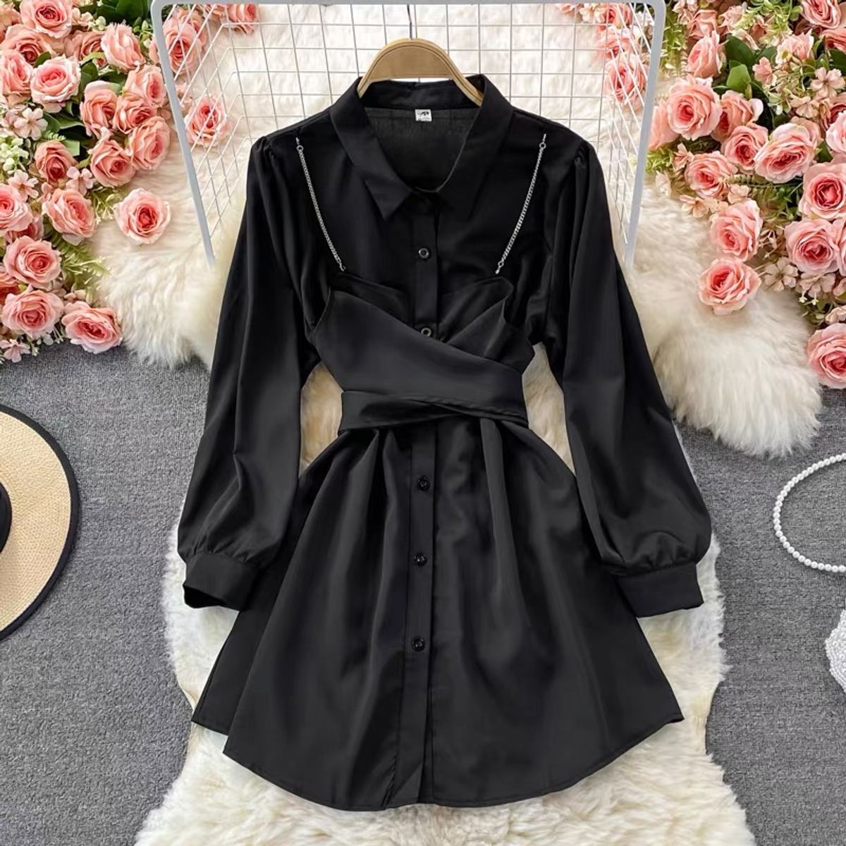 Make me yours shirt dress SDZZ343 image