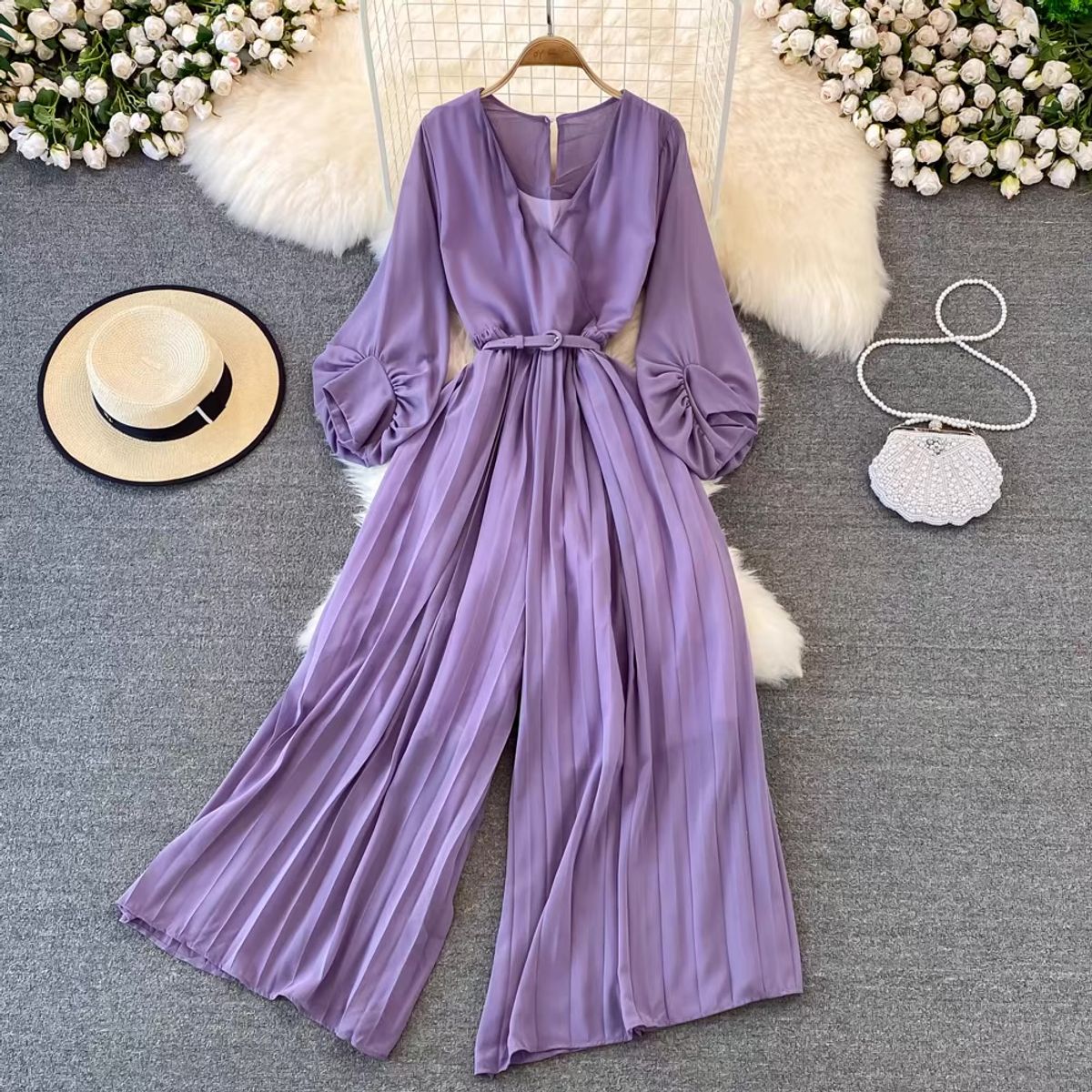 Dollar signs pleat jumpsuit JRZZ512 image