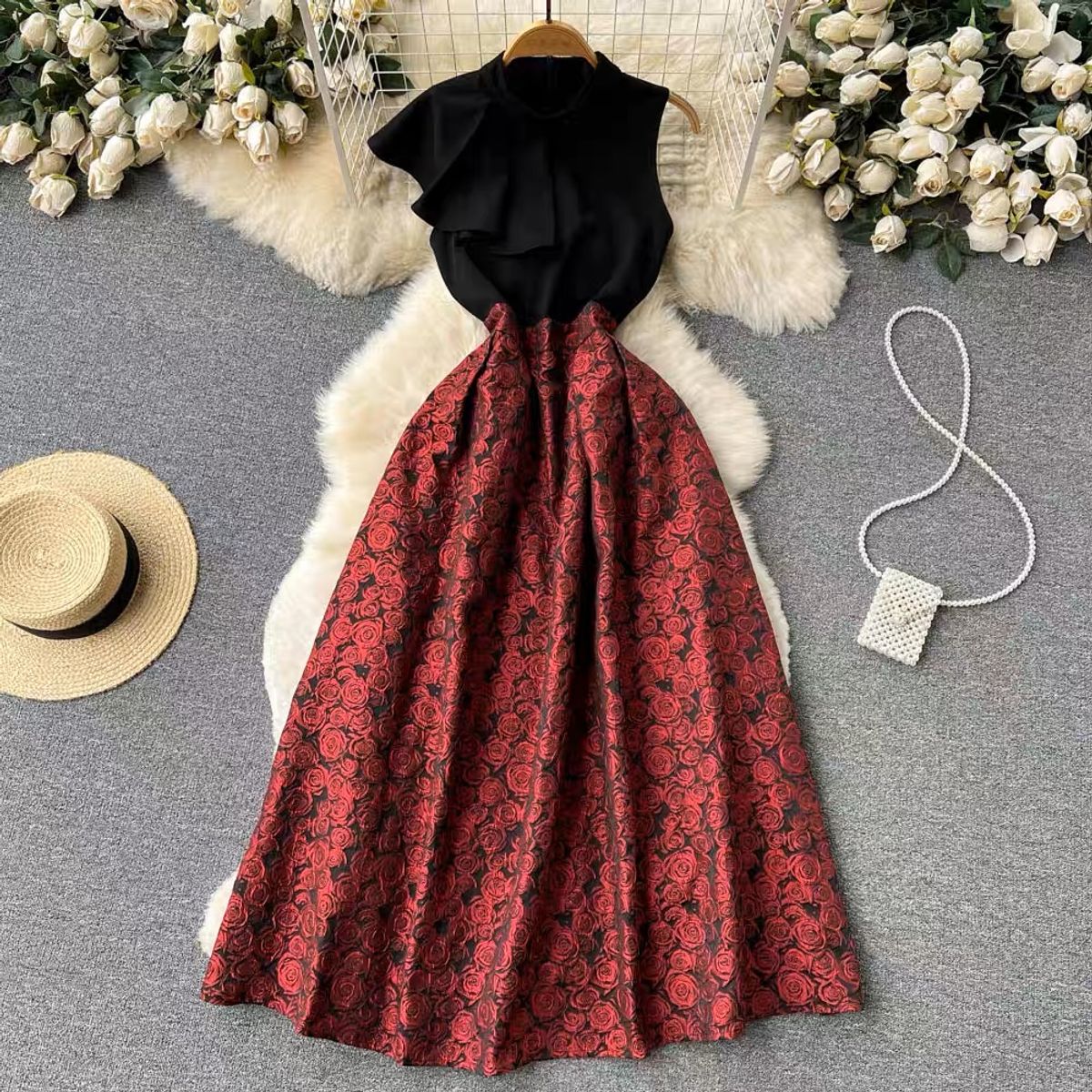 Lois brocade lace dress FD150 image