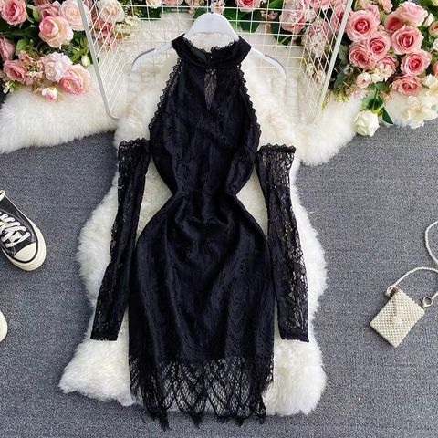 Category is body chantily lace gown CBC26