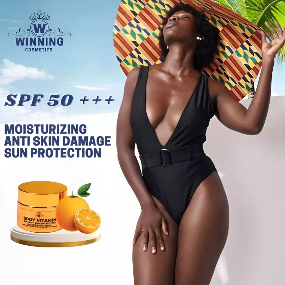 Anti sunburn  SPF 50+++ face and body cream image