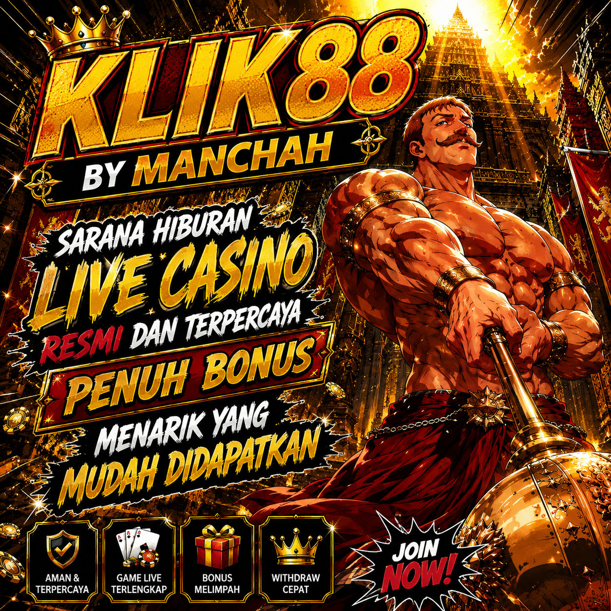 KLIK88 # Sarana Hiburan Live Casino Online Terpercaya Penuh Bonus Besar Hari Ini