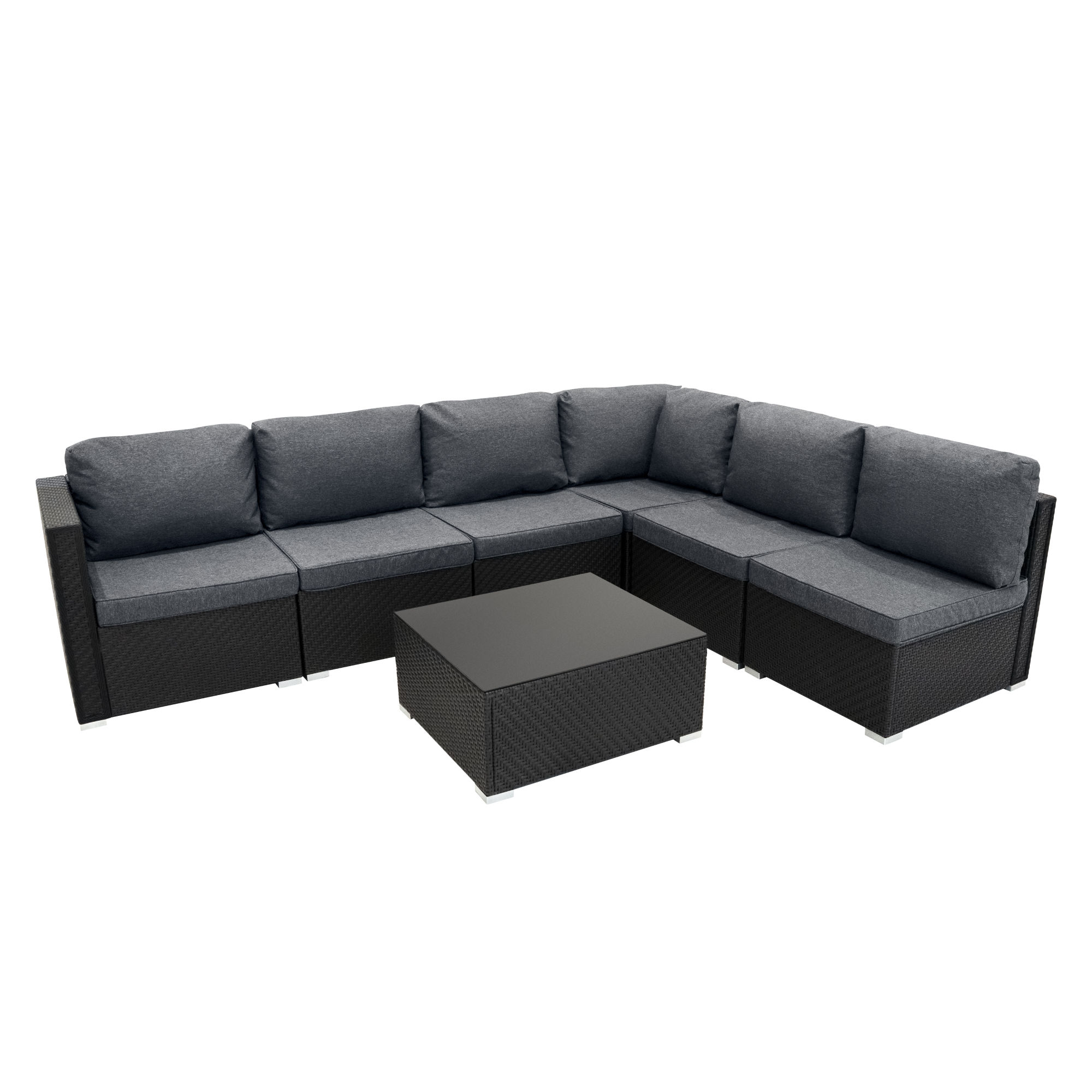 Rattan Modular 7pcs Furniture Set