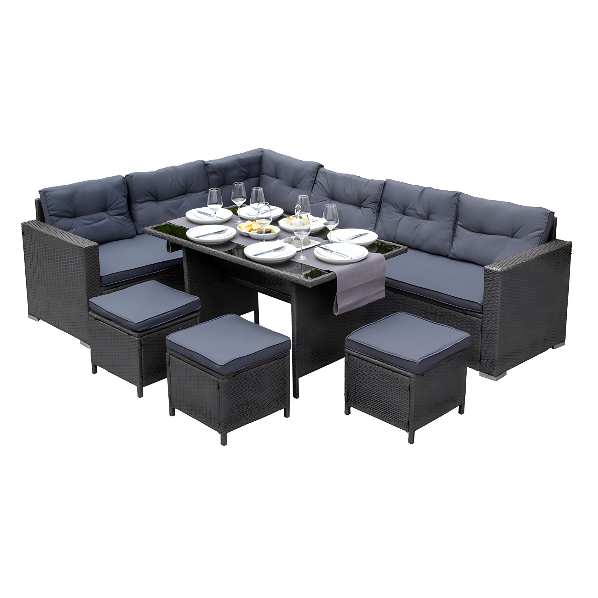 Rattan Corner Set