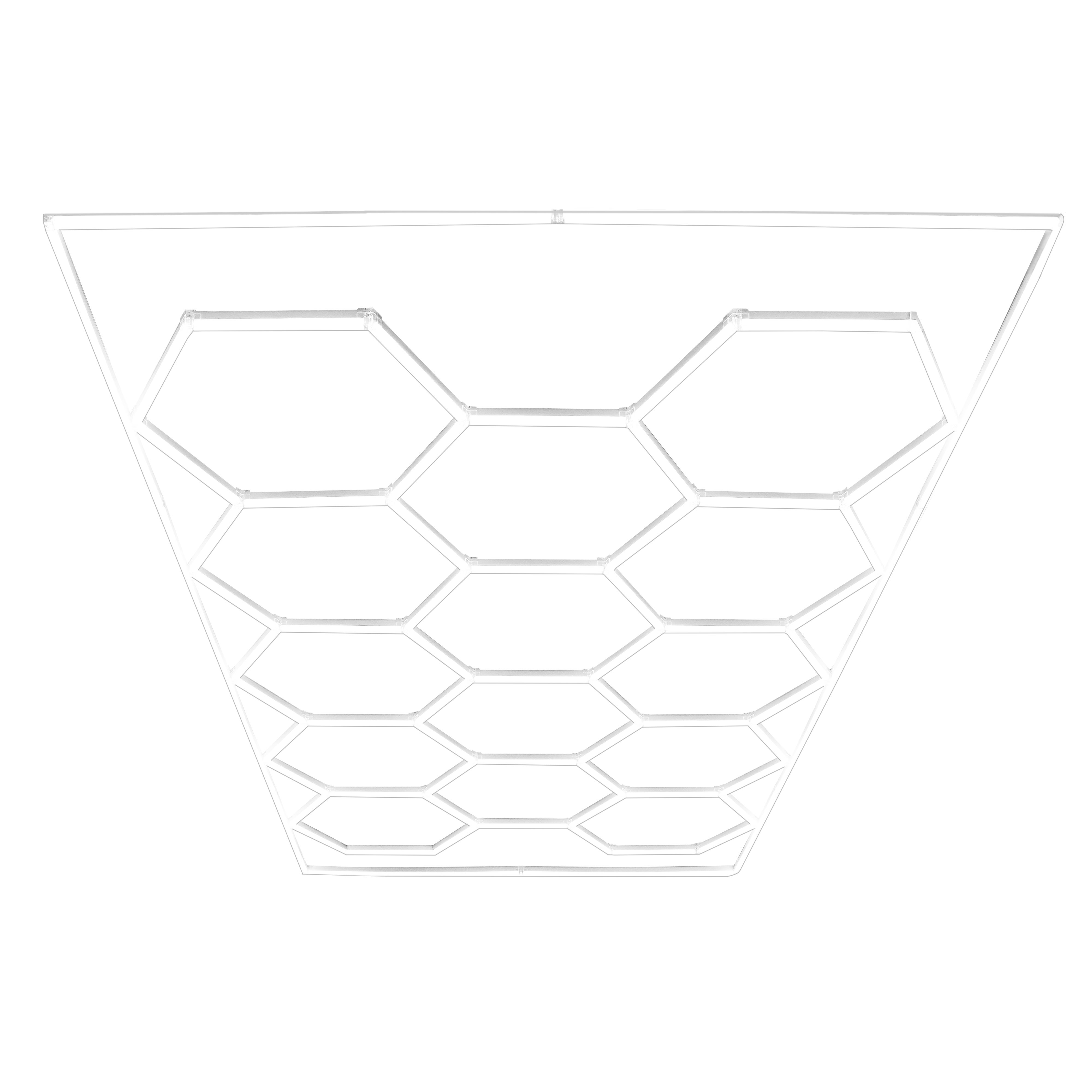 14x Illuminazione LED Esagonale con Bordi
