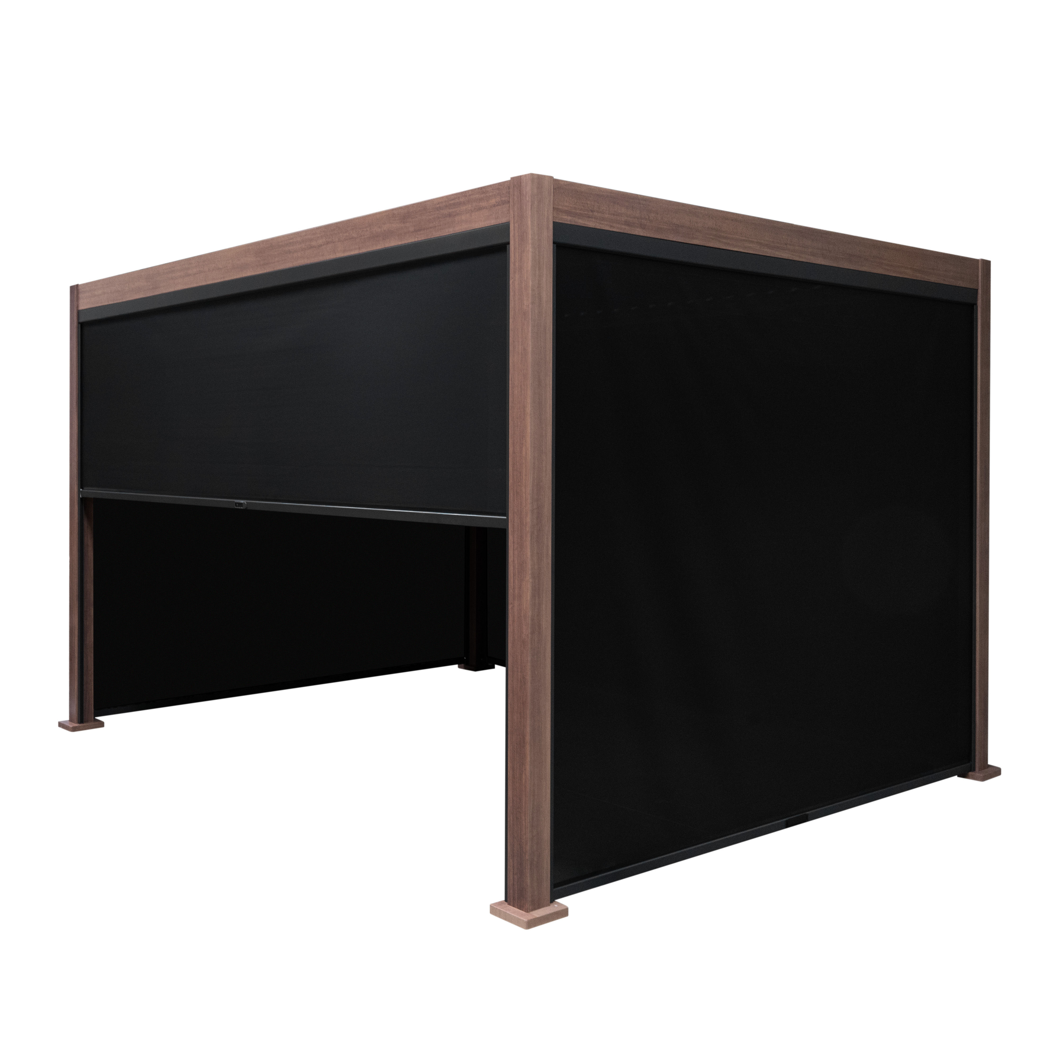 Pérgola de Efeito Madeira em Alumínio - Estore