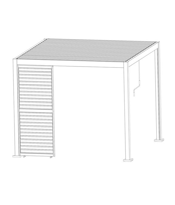 Pérgola de Alumínio - Painel de Lâminas