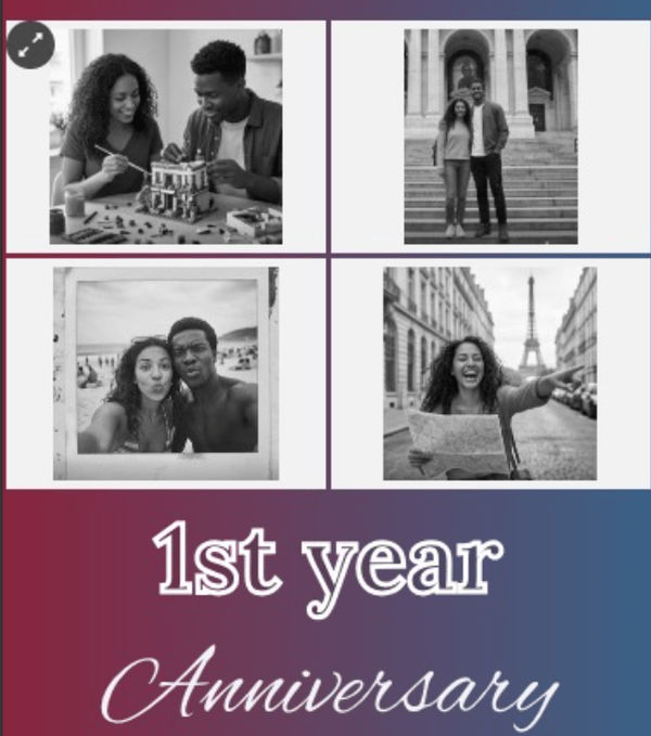 celebrating 365 days of building a beautiful life together ❤️