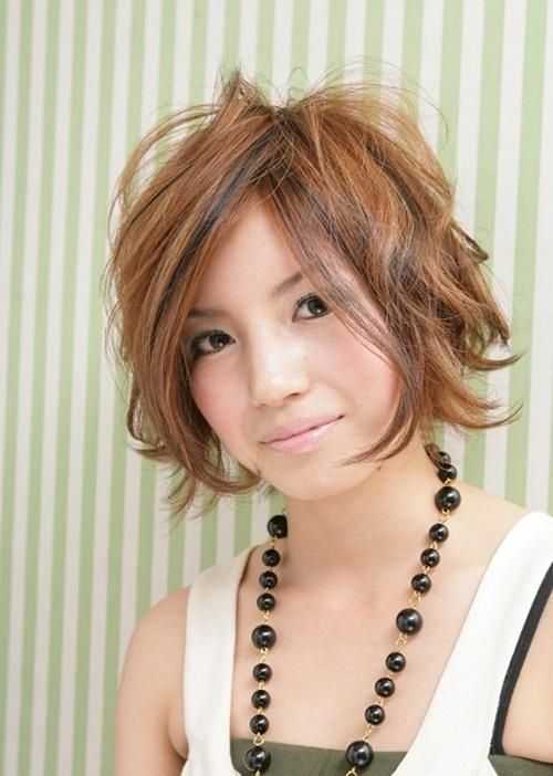 Featured Photo of Short Curly Shag Hairstyles For Korean Girls