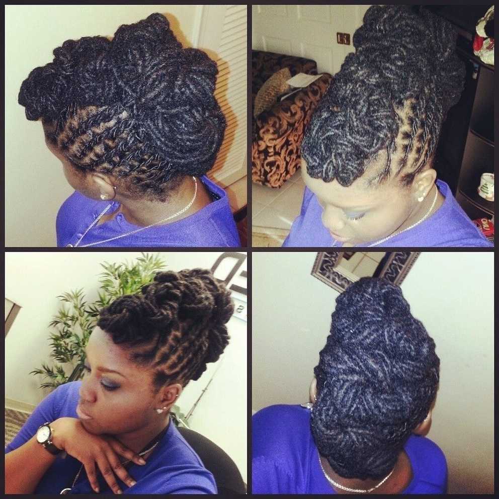 Locs Updo Hairstyle | Loc Stars | Pinterest | Locs, Updo And Dreads In Loc Updo Hairstyles (Gallery 7 of 15)