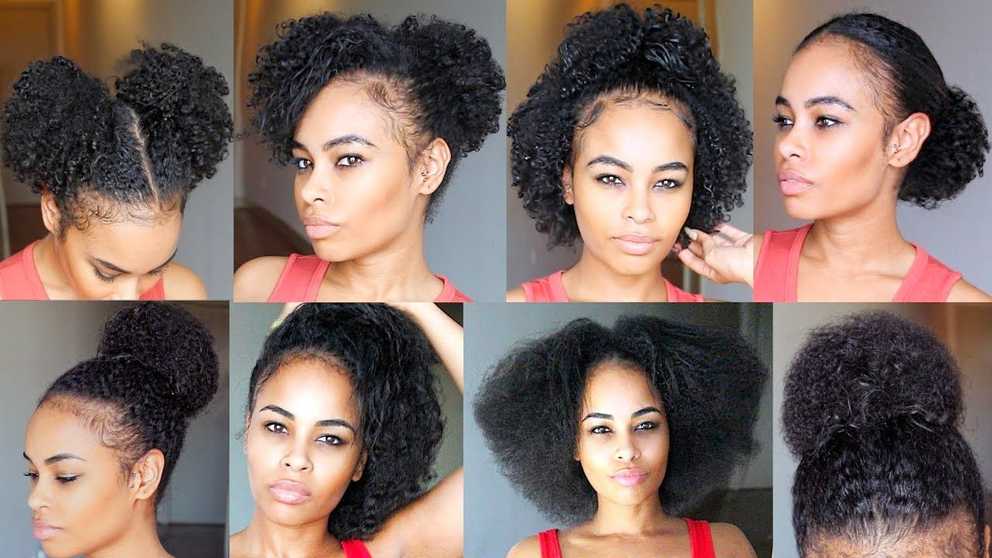 10 Quick & Easy Natural Hairstyles Under 60 Seconds! For Short Intended For Recent Medium Haircuts For Black Women With Natural Hair (Gallery 7 of 20)