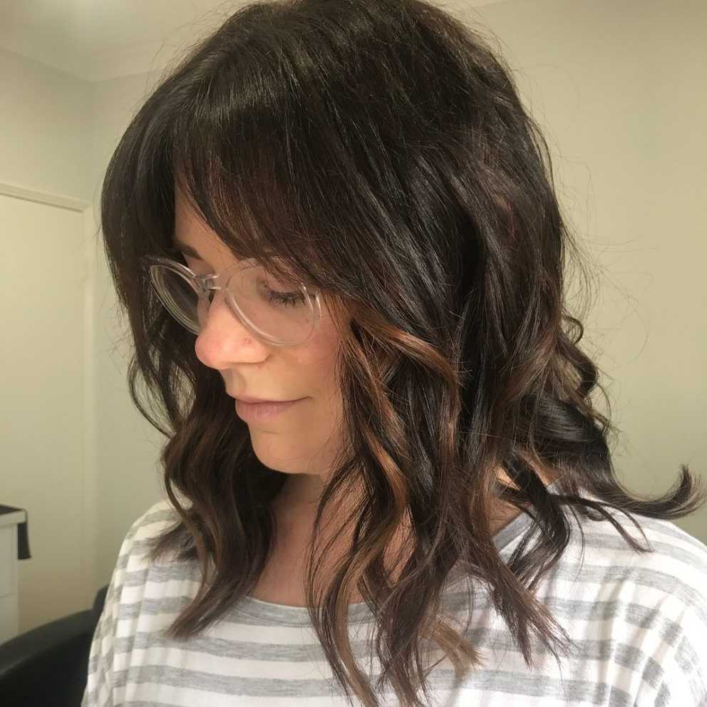 2017 Medium Hairstyles With Fringe And Layers Throughout 53 Popular Medium Length Hairstyles With Bangs In 2019 (Gallery 15 of 20)