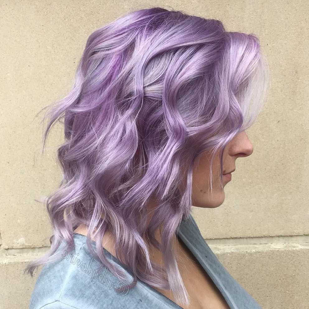 2017 Purple Medium Hairstyles For 20 Swoon Worthy Lilac Hair Ideas (Gallery 5 of 20)