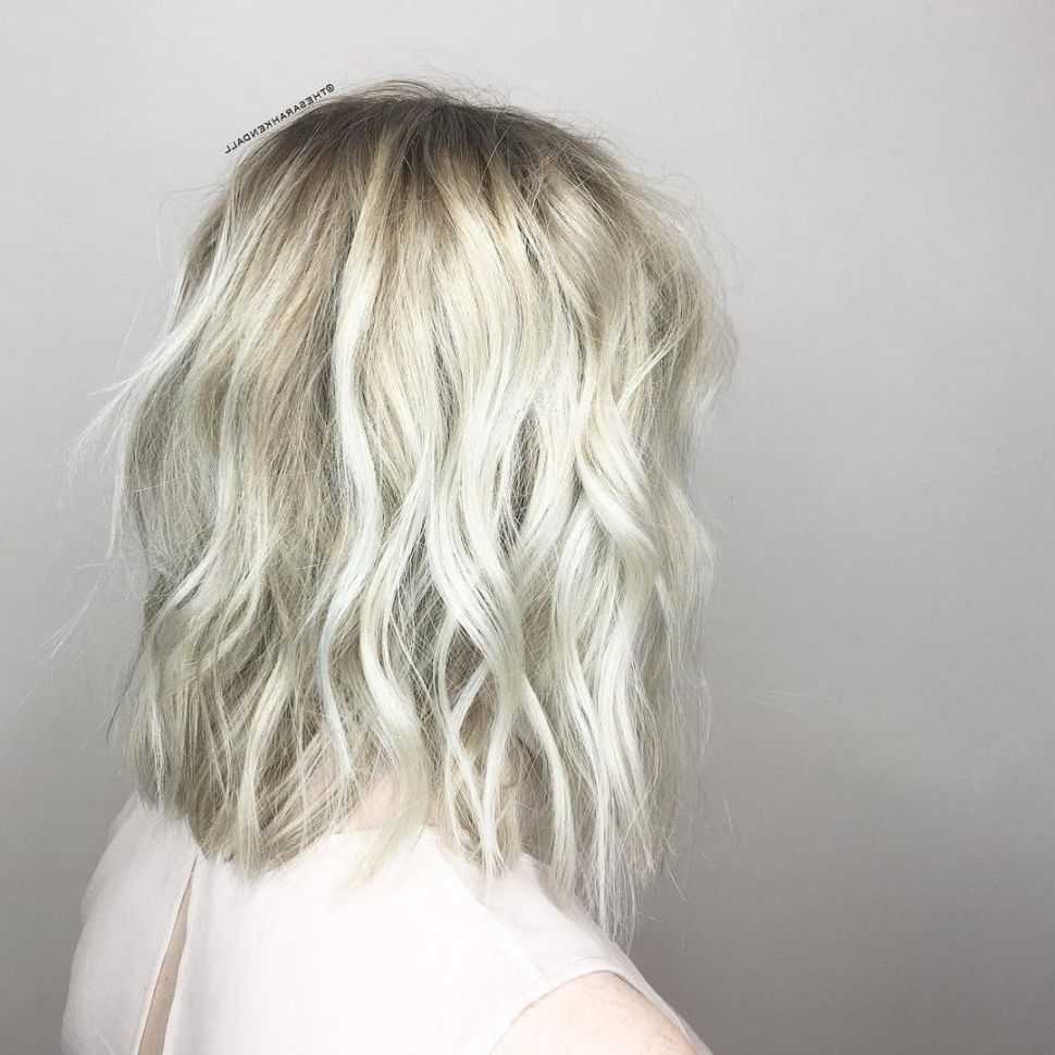 Featured Photo of Platinum Blonde Medium Hairstyles