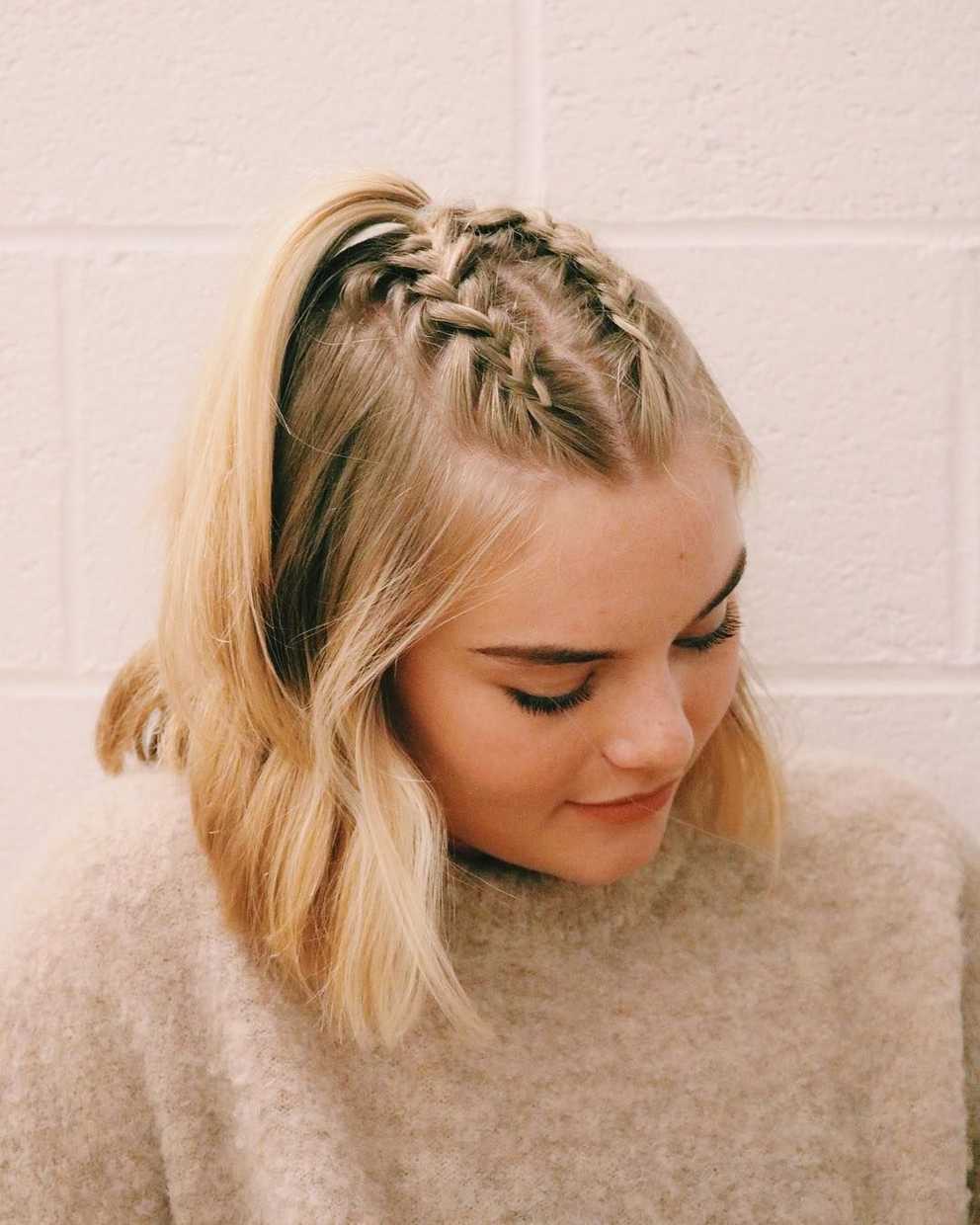 Pin On Hair Throughout 2020 Braid Hairstyles With Braiding Bangs (Gallery 11 of 20)