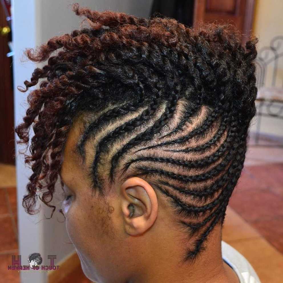 Newest Big Curly Updo Mohawk Hairstyles Throughout Updo Hairstyle #11: Curly Cornrow Updo Hairstyle (Gallery 14 of 20)